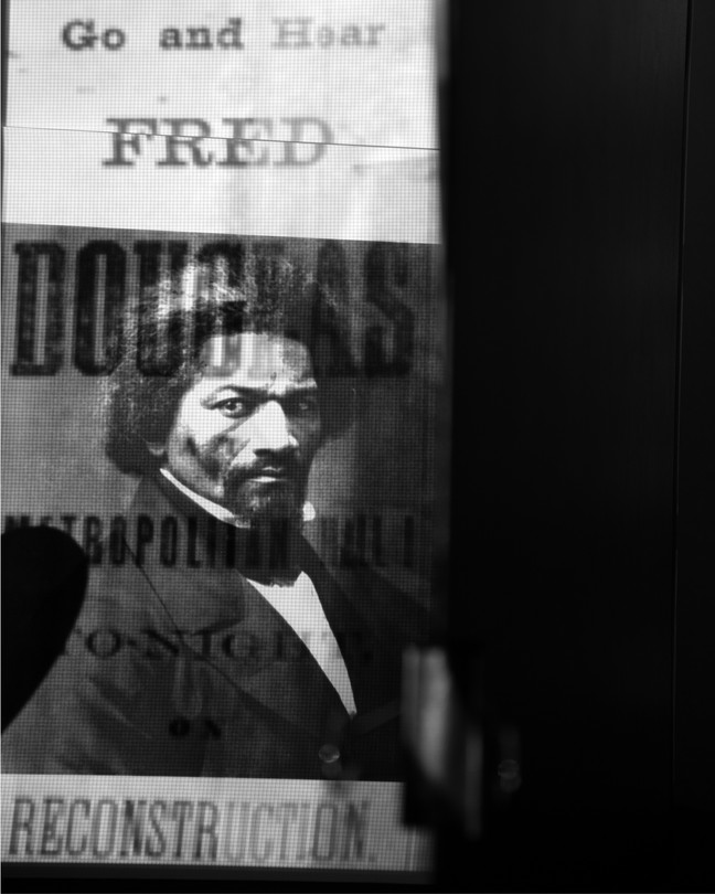 A photograph of Frederick Douglass